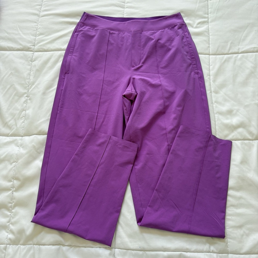 Athleta Pants Womens 4 Fuchsia Purple Vienna Slim Pant Tapered Zip Pockets